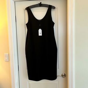 Universal Standard Remi Crepe Dress in Black - size 10-12